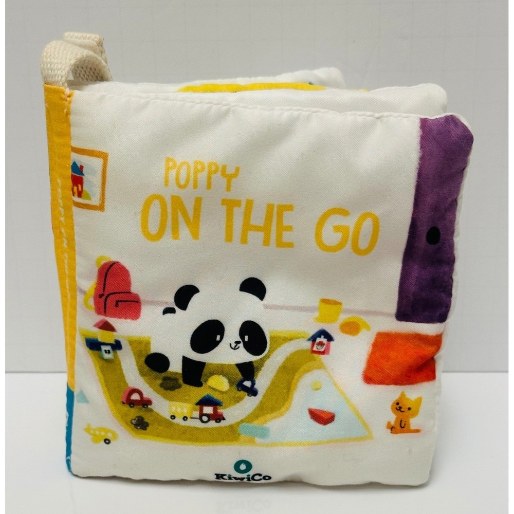 Panda Crate KiwiCo Poppy On The Go Panda 5.5" Toddler Sensory‎ Soft Cloth Book